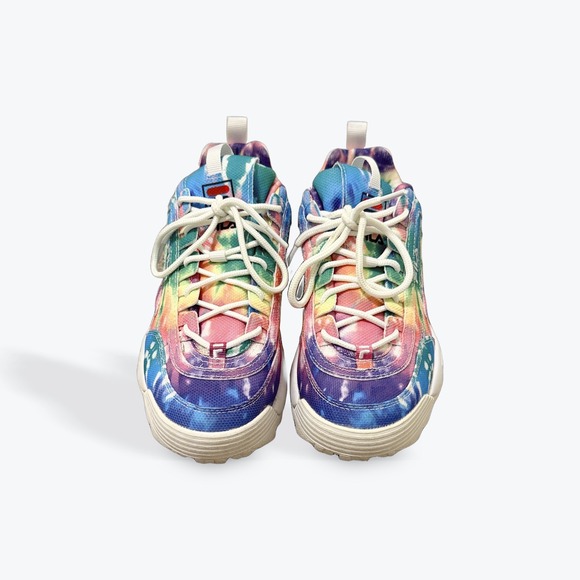 Fila Disruptor II Tie Dye Chunky Sneakers Women's Size 8 - Picture 2 of 7